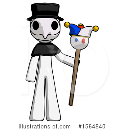 Royalty-Free (RF) White Design Mascot Clipart Illustration by Leo Blanchette - Stock Sample #1564840