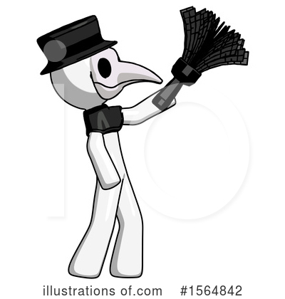 Royalty-Free (RF) White Design Mascot Clipart Illustration by Leo Blanchette - Stock Sample #1564842