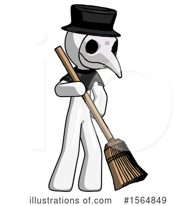 Royalty-Free (RF) White Design Mascot Clipart Illustration by Leo Blanchette - Stock Sample #1564849