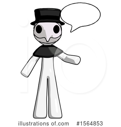 Royalty-Free (RF) White Design Mascot Clipart Illustration by Leo Blanchette - Stock Sample #1564853