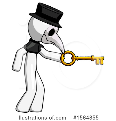 Royalty-Free (RF) White Design Mascot Clipart Illustration by Leo Blanchette - Stock Sample #1564855