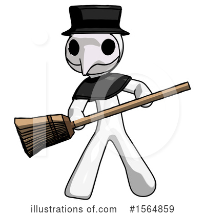 Royalty-Free (RF) White Design Mascot Clipart Illustration by Leo Blanchette - Stock Sample #1564859