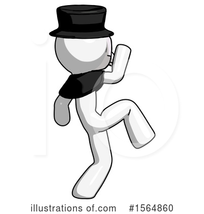 Royalty-Free (RF) White Design Mascot Clipart Illustration by Leo Blanchette - Stock Sample #1564860