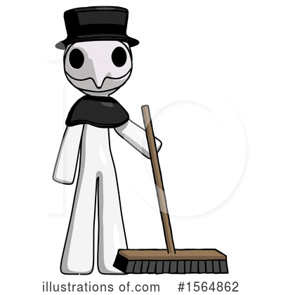 Royalty-Free (RF) White Design Mascot Clipart Illustration by Leo Blanchette - Stock Sample #1564862
