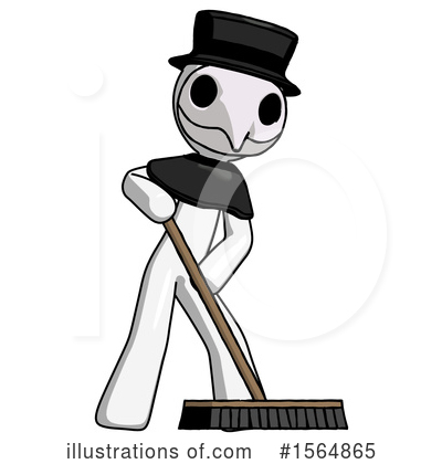 Royalty-Free (RF) White Design Mascot Clipart Illustration by Leo Blanchette - Stock Sample #1564865