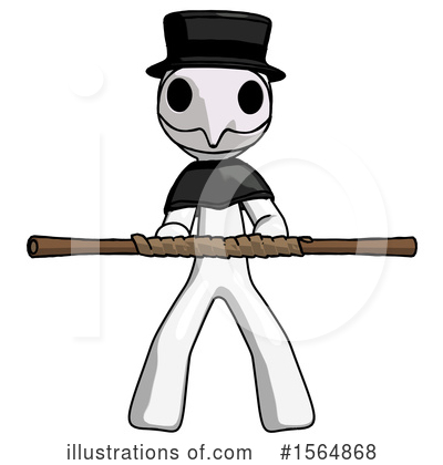 Royalty-Free (RF) White Design Mascot Clipart Illustration by Leo Blanchette - Stock Sample #1564868