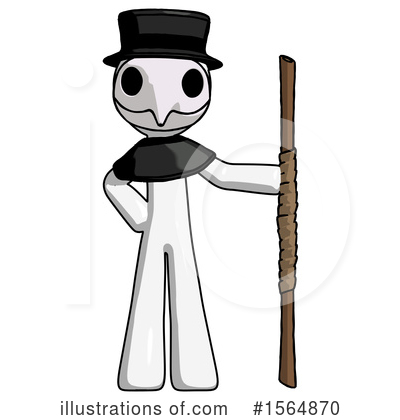 Royalty-Free (RF) White Design Mascot Clipart Illustration by Leo Blanchette - Stock Sample #1564870
