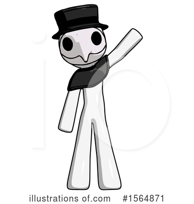 Royalty-Free (RF) White Design Mascot Clipart Illustration by Leo Blanchette - Stock Sample #1564871