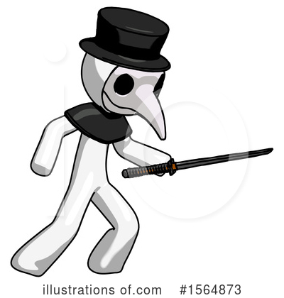 Royalty-Free (RF) White Design Mascot Clipart Illustration by Leo Blanchette - Stock Sample #1564873