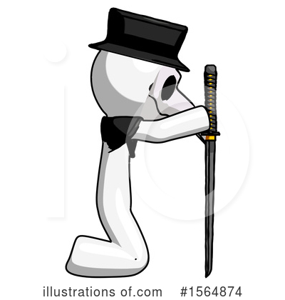 Royalty-Free (RF) White Design Mascot Clipart Illustration by Leo Blanchette - Stock Sample #1564874