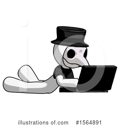 Royalty-Free (RF) White Design Mascot Clipart Illustration by Leo Blanchette - Stock Sample #1564891