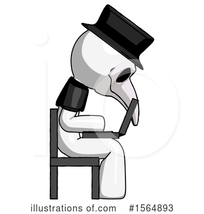 Royalty-Free (RF) White Design Mascot Clipart Illustration by Leo Blanchette - Stock Sample #1564893