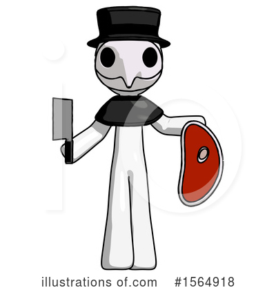 Royalty-Free (RF) White Design Mascot Clipart Illustration by Leo Blanchette - Stock Sample #1564918