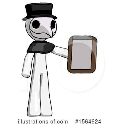 Royalty-Free (RF) White Design Mascot Clipart Illustration by Leo Blanchette - Stock Sample #1564924
