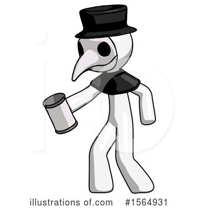 Royalty-Free (RF) White Design Mascot Clipart Illustration by Leo Blanchette - Stock Sample #1564931