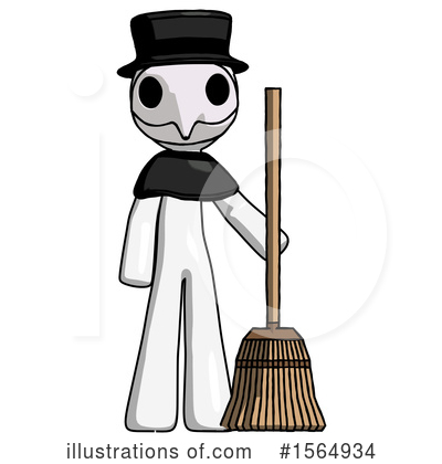 Royalty-Free (RF) White Design Mascot Clipart Illustration by Leo Blanchette - Stock Sample #1564934