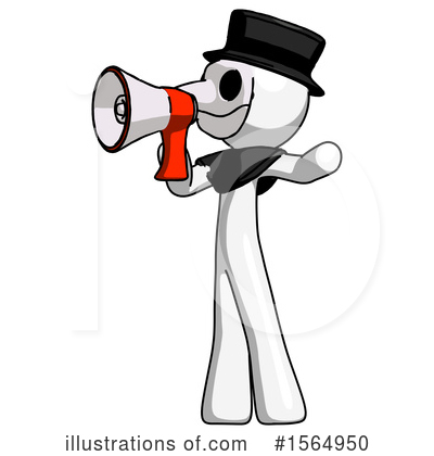 Royalty-Free (RF) White Design Mascot Clipart Illustration by Leo Blanchette - Stock Sample #1564950