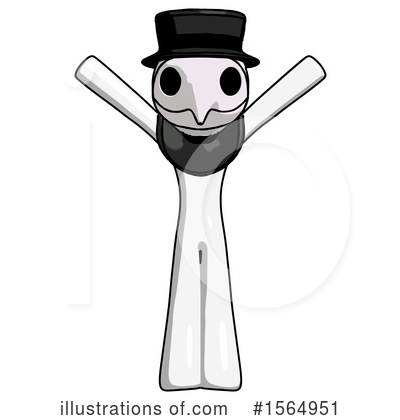 Royalty-Free (RF) White Design Mascot Clipart Illustration by Leo Blanchette - Stock Sample #1564951