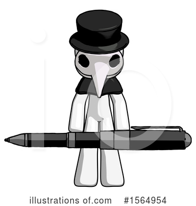 Royalty-Free (RF) White Design Mascot Clipart Illustration by Leo Blanchette - Stock Sample #1564954