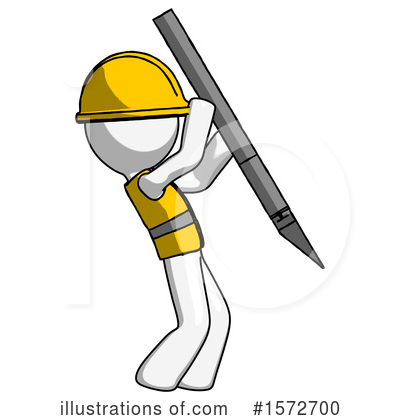 Royalty-Free (RF) White Design Mascot Clipart Illustration by Leo Blanchette - Stock Sample #1572700