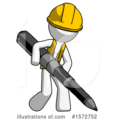 Royalty-Free (RF) White Design Mascot Clipart Illustration by Leo Blanchette - Stock Sample #1572752