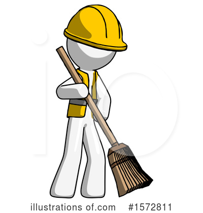 Royalty-Free (RF) White Design Mascot Clipart Illustration by Leo Blanchette - Stock Sample #1572811