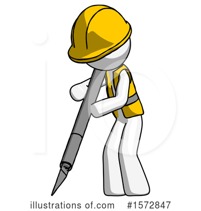 Royalty-Free (RF) White Design Mascot Clipart Illustration by Leo Blanchette - Stock Sample #1572847