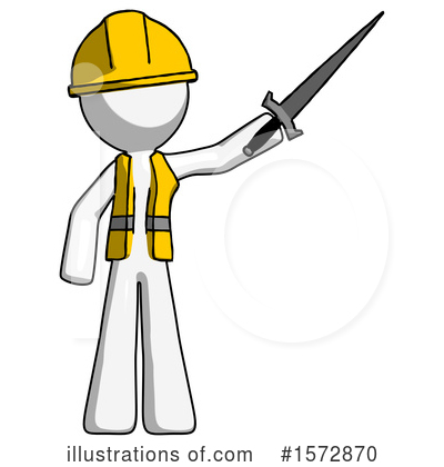 Royalty-Free (RF) White Design Mascot Clipart Illustration by Leo Blanchette - Stock Sample #1572870