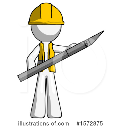 Royalty-Free (RF) White Design Mascot Clipart Illustration by Leo Blanchette - Stock Sample #1572875