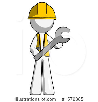 Royalty-Free (RF) White Design Mascot Clipart Illustration by Leo Blanchette - Stock Sample #1572885