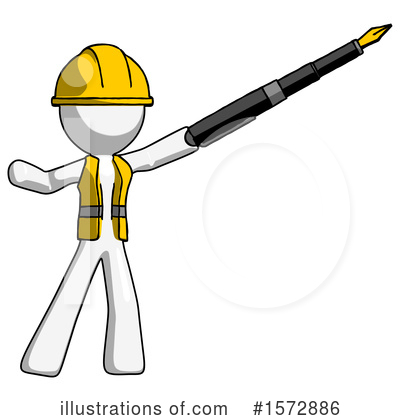 Royalty-Free (RF) White Design Mascot Clipart Illustration by Leo Blanchette - Stock Sample #1572886