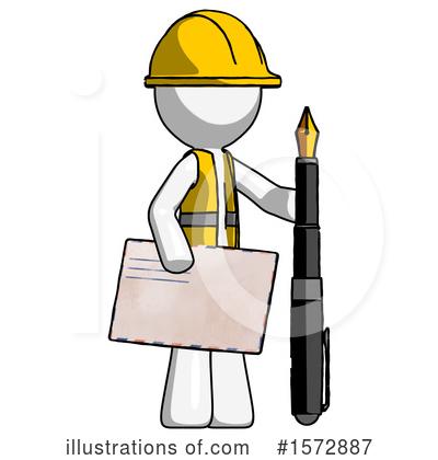Royalty-Free (RF) White Design Mascot Clipart Illustration by Leo Blanchette - Stock Sample #1572887