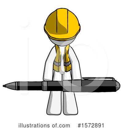 Royalty-Free (RF) White Design Mascot Clipart Illustration by Leo Blanchette - Stock Sample #1572891