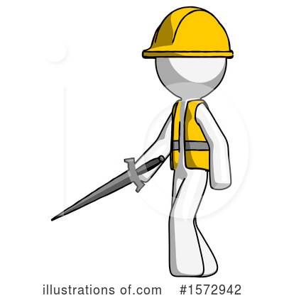 Royalty-Free (RF) White Design Mascot Clipart Illustration by Leo Blanchette - Stock Sample #1572942