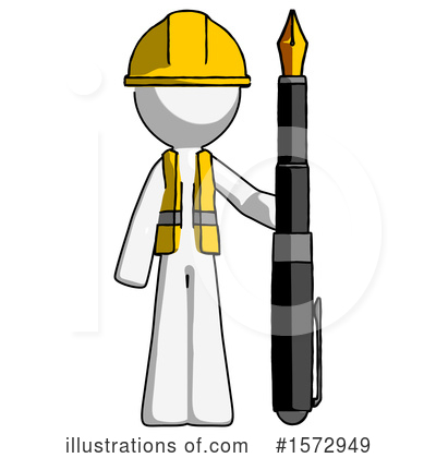 Royalty-Free (RF) White Design Mascot Clipart Illustration by Leo Blanchette - Stock Sample #1572949