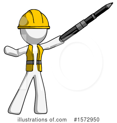 Royalty-Free (RF) White Design Mascot Clipart Illustration by Leo Blanchette - Stock Sample #1572950