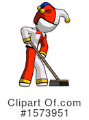 White Design Mascot Clipart #1573951 by Leo Blanchette