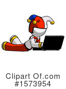 White Design Mascot Clipart #1573954 by Leo Blanchette