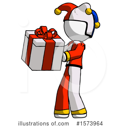 Royalty-Free (RF) White Design Mascot Clipart Illustration by Leo Blanchette - Stock Sample #1573964