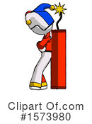 White Design Mascot Clipart #1573980 by Leo Blanchette