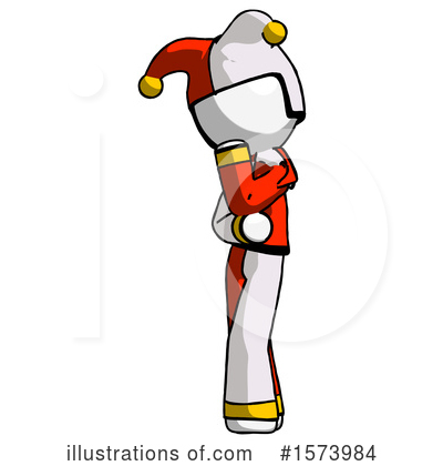 Royalty-Free (RF) White Design Mascot Clipart Illustration by Leo Blanchette - Stock Sample #1573984