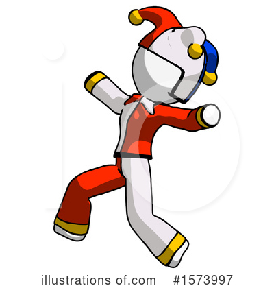Royalty-Free (RF) White Design Mascot Clipart Illustration by Leo Blanchette - Stock Sample #1573997