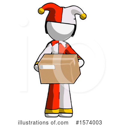Royalty-Free (RF) White Design Mascot Clipart Illustration by Leo Blanchette - Stock Sample #1574003