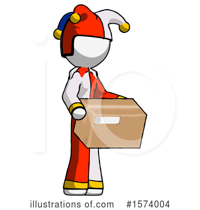 Royalty-Free (RF) White Design Mascot Clipart Illustration by Leo Blanchette - Stock Sample #1574004