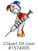 White Design Mascot Clipart #1574005 by Leo Blanchette