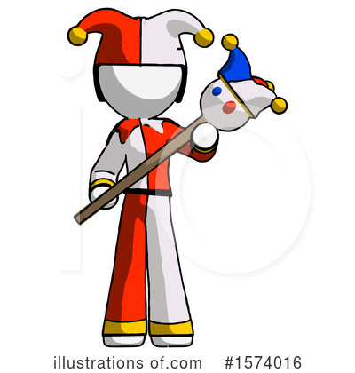 Royalty-Free (RF) White Design Mascot Clipart Illustration by Leo Blanchette - Stock Sample #1574016
