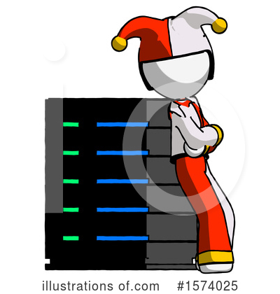 Royalty-Free (RF) White Design Mascot Clipart Illustration by Leo Blanchette - Stock Sample #1574025