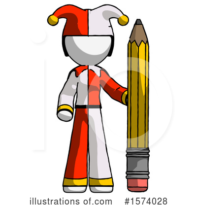 Royalty-Free (RF) White Design Mascot Clipart Illustration by Leo Blanchette - Stock Sample #1574028