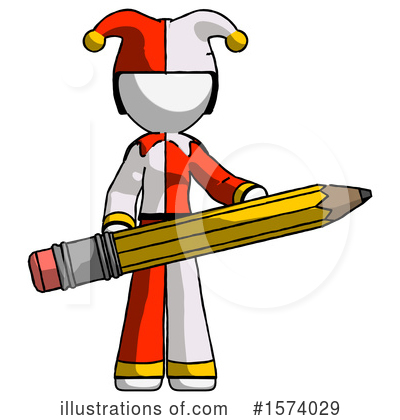 Royalty-Free (RF) White Design Mascot Clipart Illustration by Leo Blanchette - Stock Sample #1574029