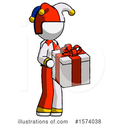 Royalty-Free (RF) White Design Mascot Clipart Illustration by Leo Blanchette - Stock Sample #1574038